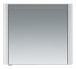 Am.Pm Зеркальный шкаф Sensation 80 R, с подсветкой, белый, глянец – фотография-1